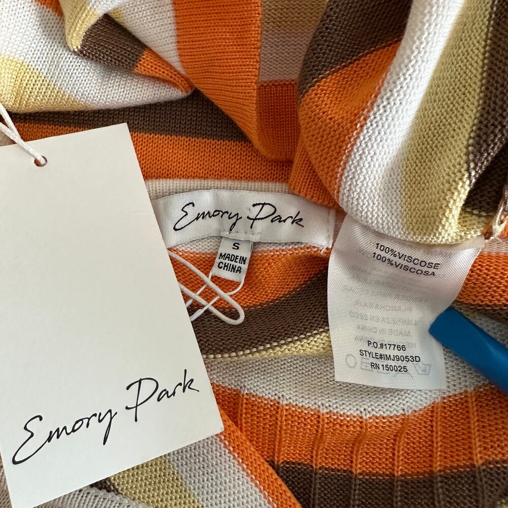 NWT Emory Park Bodycon Knit Mini Dress Stripes Size Small Festival Beachy MSRP60 - Picture 11 of 12